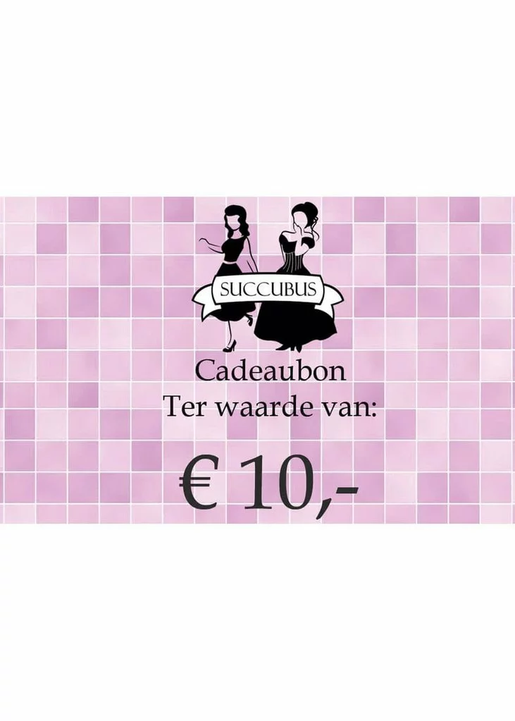 Succubus Giftcard €10,- New In 4 Succubus Giftcard €10,- New In