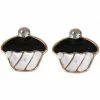 Succubus Crystal Cupcake Earrings White