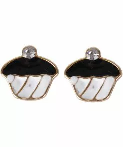 Succubus Crystal Cupcake Earrings White