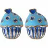 Succubus Cupcake Glossy Earrings Navy 1 Succubus Cupcake Glossy Earrings Navy
