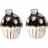 New In Succubus Cupcake Glossy Earrings White 1 New In Succubus Cupcake Glossy Earrings White