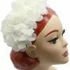 Succubus Fancy Hydrangeas 50's Fascinator White New In