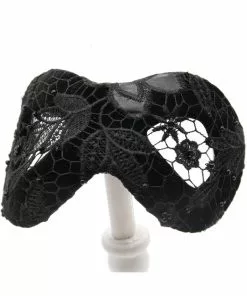 New In Succubus Fancy Infinity Lace 50's Hat Black