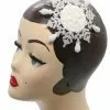 Succubus Fancy Snowflake Fascinator White 1 Succubus Fancy Snowflake Fascinator White