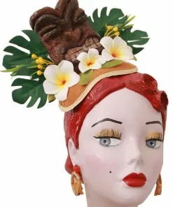 New In Succubus Fancy Tiki Queen Fascinator Multicolour