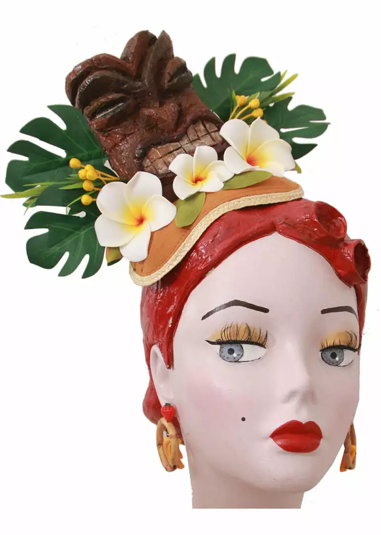 New In Succubus Fancy Tiki Queen Fascinator Multicolour 3 New In Succubus Fancy Tiki Queen Fascinator Multicolour