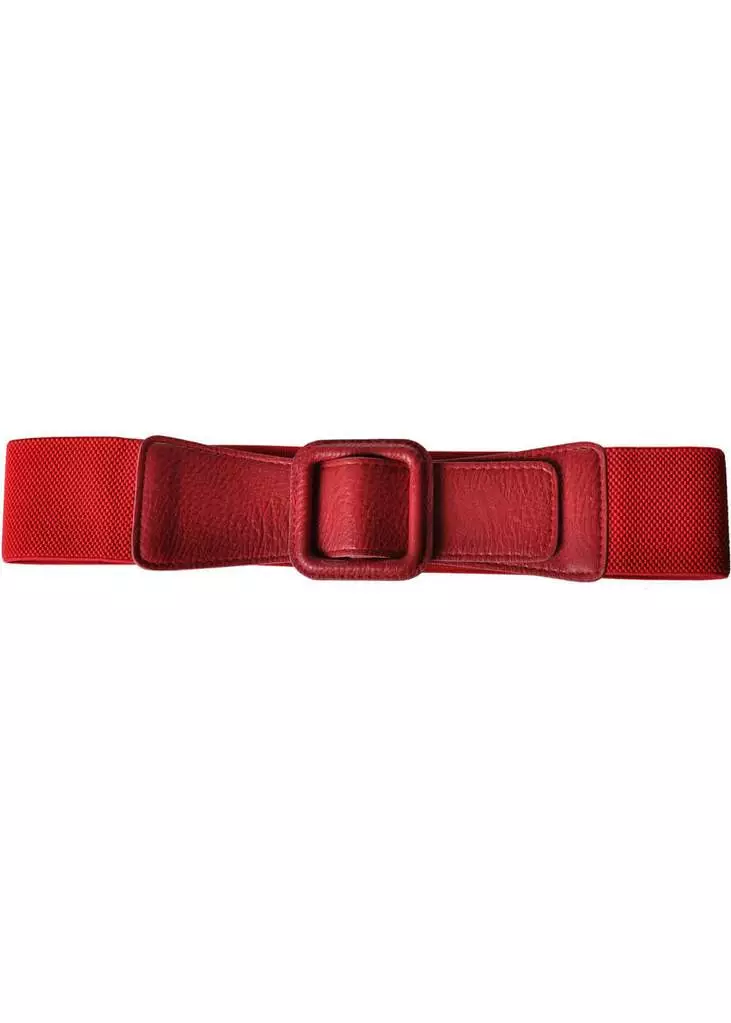 Succubus Fanny Buckle Elastic Belt Burgundy 3 Succubus Fanny Buckle Elastic Belt Burgundy