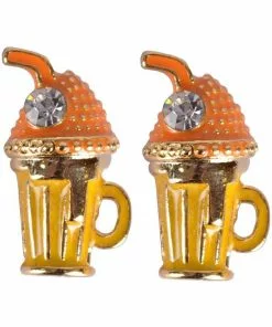 Succubus Milkshake Glossy Earrings Yellow