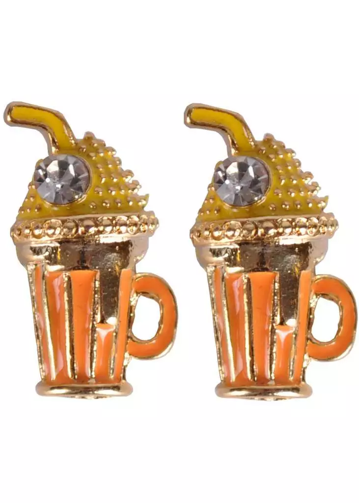 New In Succubus Milkshake Glossy Earrings Orange 3 New In Succubus Milkshake Glossy Earrings Orange