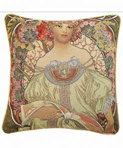 New In Tapestry Bags Alphonse Mucha Daydream Cushion Case