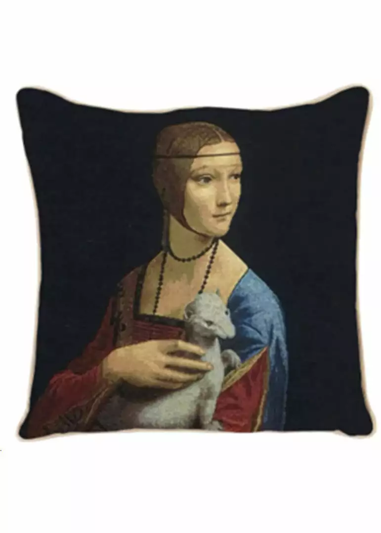 New In Tapestry Bags Da Vinci Lady With An Ermine Cushion Case 3 New In Tapestry Bags Da Vinci Lady With An Ermine Cushion Case