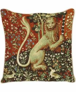 New In Tapestry Bags Lady And The Unicorn Lion Cushion Cover