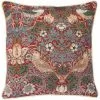 New In Tapestry Bags Morris Strawberry Thief Cushion Cover Red 2 New In Tapestry Bags Morris Strawberry Thief Cushion Cover Red