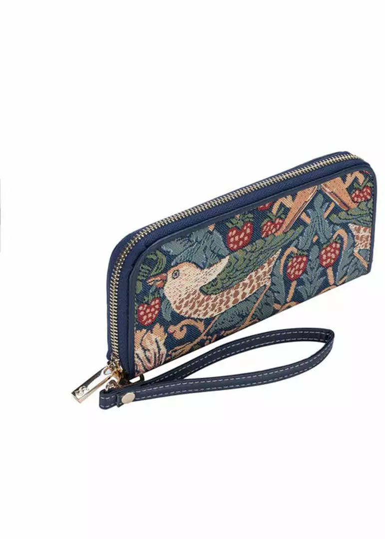 New In Tapestry Bags Morris Strawberry Thief Wallet Blue 6 New In Tapestry Bags Morris Strawberry Thief Wallet Blue