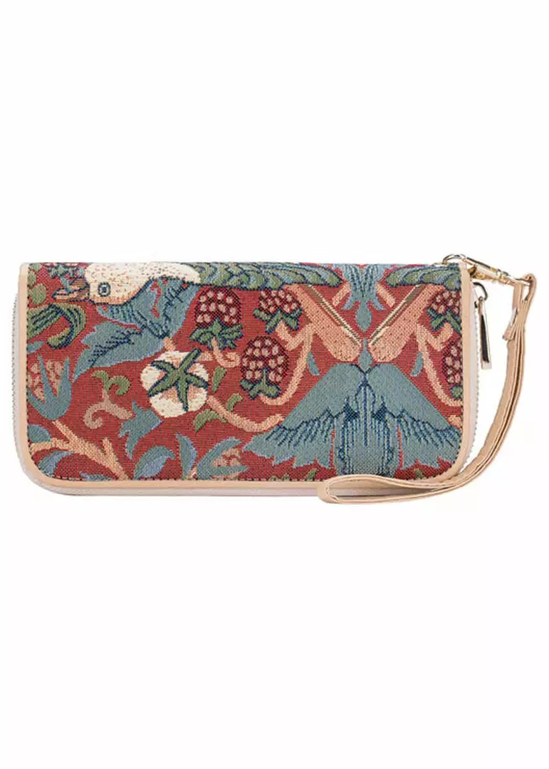 Tapestry Bags Morris Strawberry Thief Wallet Red New In 8 Tapestry Bags Morris Strawberry Thief Wallet Red New In