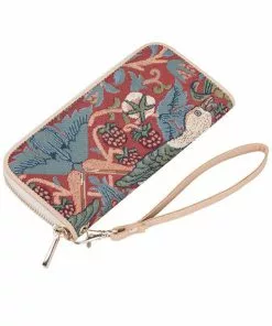 Tapestry Bags Morris Strawberry Thief Wallet Red New In