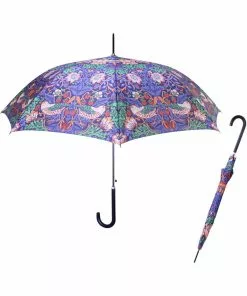 Tapestry Bags Strawberry Thief Stick Umbrella Blue