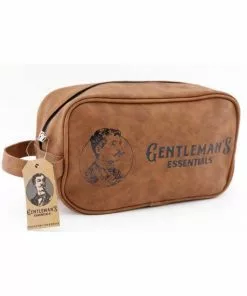 New In Temerity Jones Gentlemen Essentials Toiletry Bag Brown