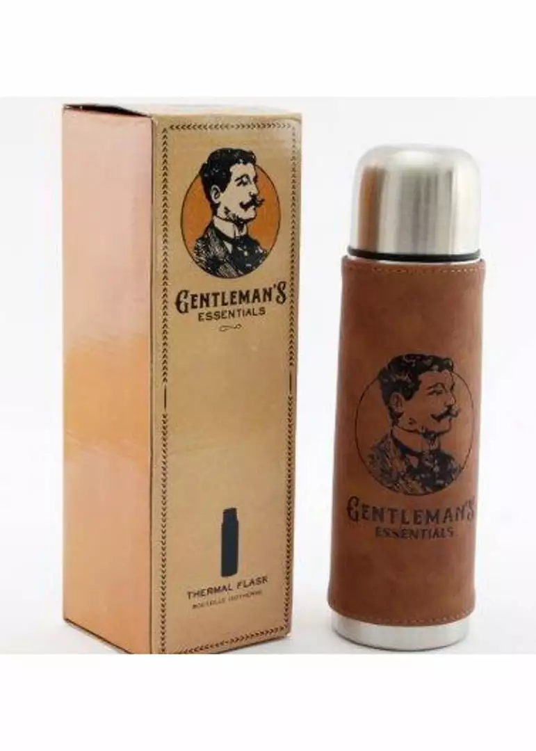Temerity Jones Gentlemen Essentials Thermo Bottle Brown 3 Temerity Jones Gentlemen Essentials Thermo Bottle Brown
