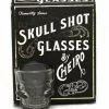 Temerity Jones Skull Set 4 Shot Glasses New In