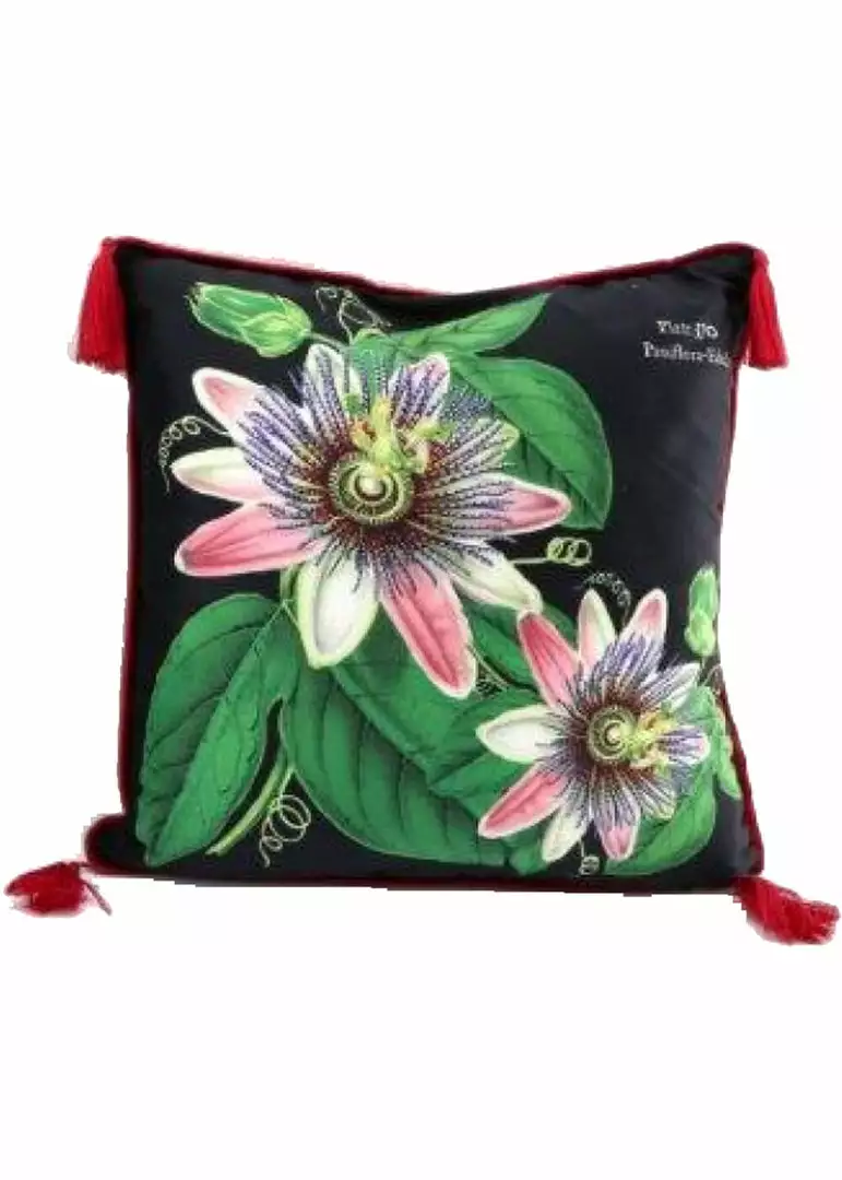 Temerity Jones Botanical Garden Cushion Black Green 3 Temerity Jones Botanical Garden Cushion Black Green