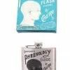 Temerity Jones Phrenology Flask Silver New In 2 Temerity Jones Phrenology Flask Silver New In