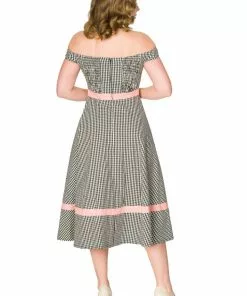 Sheen New In Timeless Heartbreaker 50's Swing Dress Black White