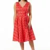 Sheen New In Timeless Hazel Floral 50's Swing Dress Red 1 Sheen New In Timeless Hazel Floral 50's Swing Dress Red