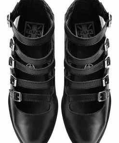 T.U.K Rockstar Platform Mary Jane Vegan Pumps Black 12 T.U.K Rockstar Platform Mary Jane Vegan Pumps Black