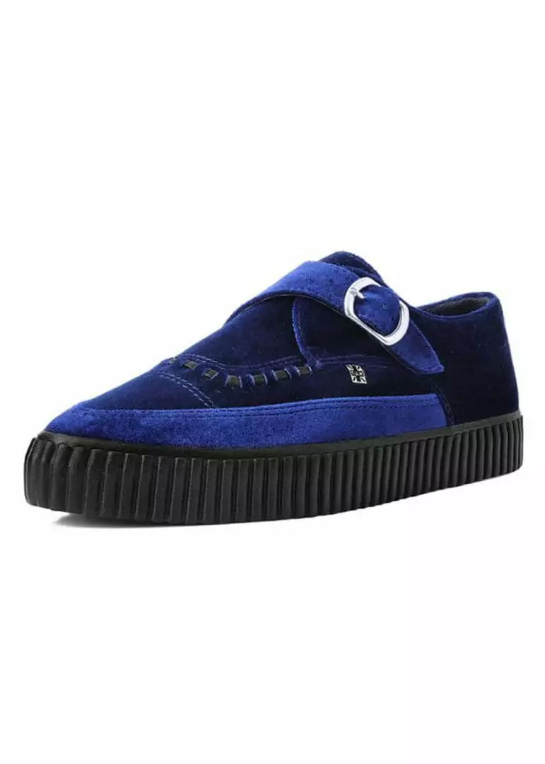 T.U.K Velvet Vegan Creeper Dark Blue 3 T.U.K Velvet Vegan Creeper Dark Blue