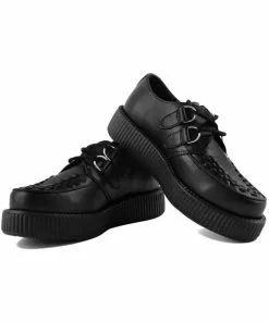 New In T.U.K Unisex Viva Mondo Creeper Leather Black 8 New In T.U.K Unisex Viva Mondo Creeper Leather Black