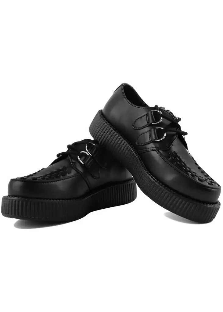 New In T.U.K Unisex Viva Mondo Creeper Leather Black 5 New In T.U.K Unisex Viva Mondo Creeper Leather Black