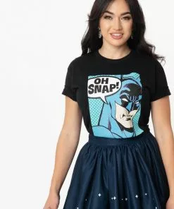 Unique Vintage X DC Comics Oh Snap Batman T-Shirt Black New In
