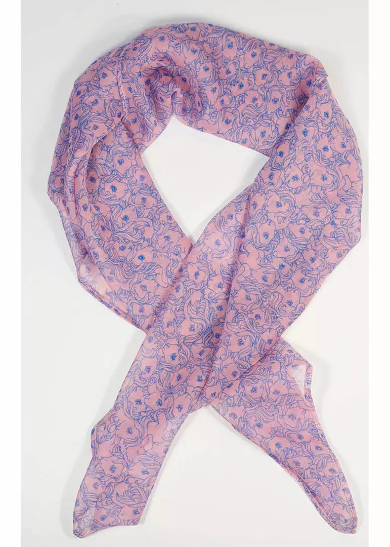 New In Unique Vintage X My Little Pony Cutie Pony Scarf Pink 4 New In Unique Vintage X My Little Pony Cutie Pony Scarf Pink