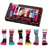 New In United Odd Socks 6 Ladies Socks Lip Sync