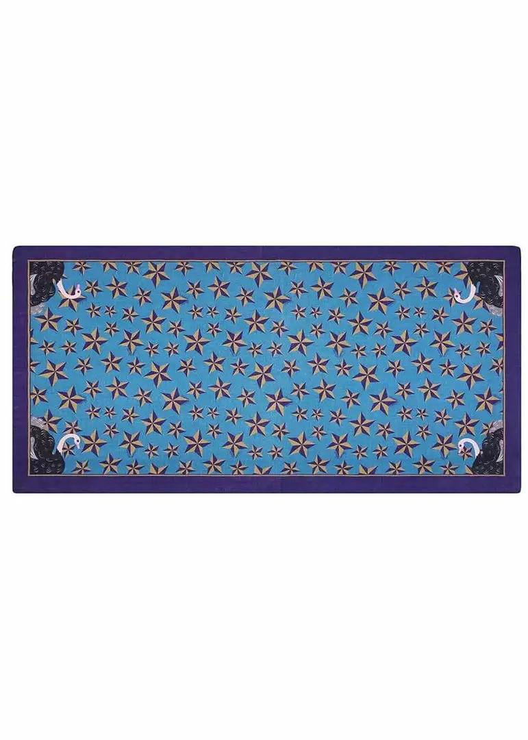 Vendula London Animal Park Oistrich Scarf Blue New In 12 Vendula London Animal Park Oistrich Scarf Blue New In