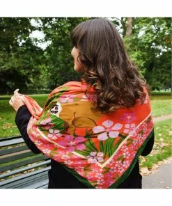 New In Vendula London Animal Park Scarf Lemur Pink 10 New In Vendula London Animal Park Scarf Lemur Pink