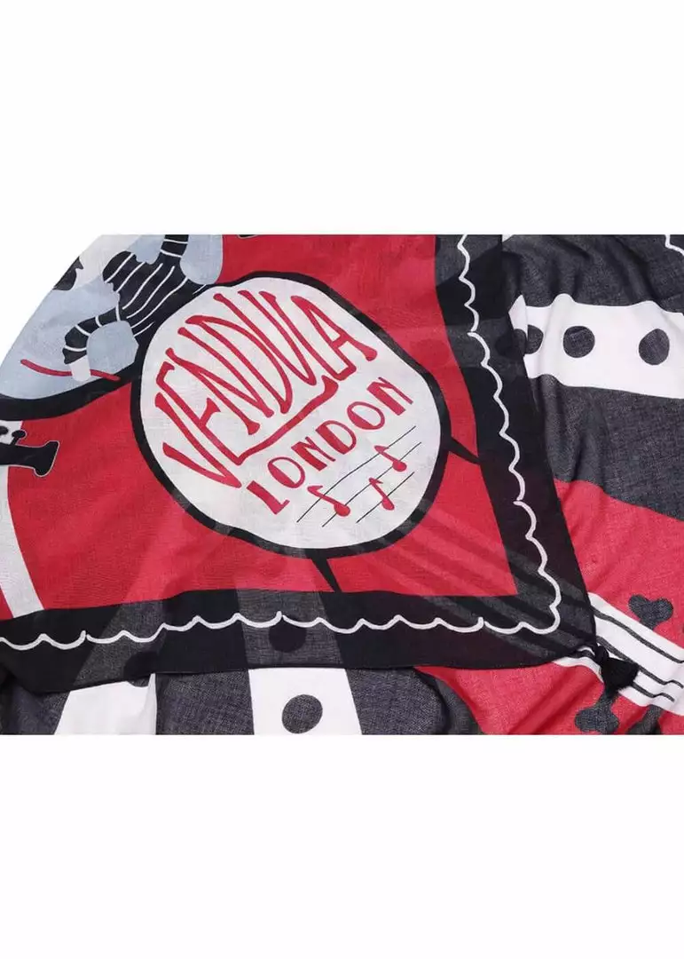 Vendula London House Of Jazz Scarf Red New In 8 Vendula London House Of Jazz Scarf Red New In