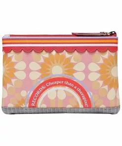 New In Vendula London Vinyl Zipper Coin Purse Wallet Multi