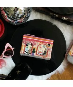 New In Vendula London Vinyl Zipper Coin Purse Wallet Multi