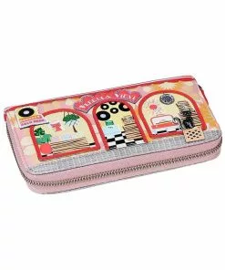 New In Vendula London Vinyl Wallet Large Multi