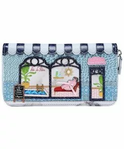 Vendula London Posh Paws Spa Dog Wallet Large Blue New In