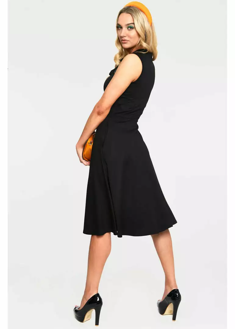 Voodoo Vixen Skye Spider Web 50's Swing Dress Black 7 Voodoo Vixen Skye Spider Web 50's Swing Dress Black