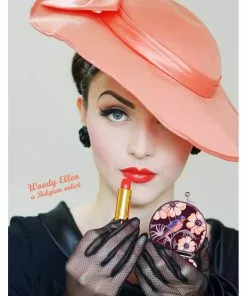 New In Woody Ellen Swallow 50's Compact Mirror