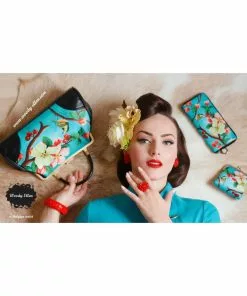 New In Woody Ellen Blossom 50's Wallet 7 New In Woody Ellen Blossom 50's Wallet